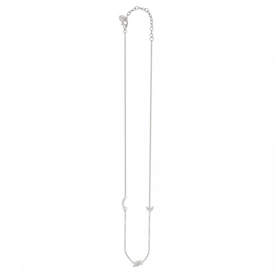 Collier 925 Sterling Silber rhodiniert Sternschnuppe - Saturn - Mond 