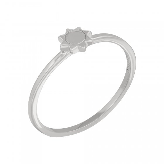 Ring 925 Sterling Silber rhodiniert Sonne 