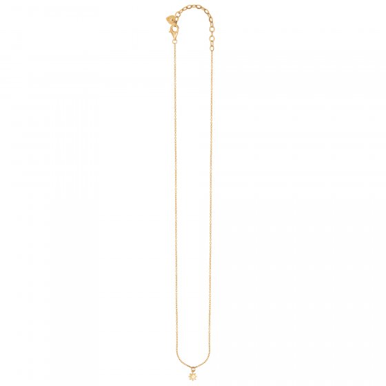 Anhänger mit Kette 925 Sterling Silber gelb vergoldet Sonne 