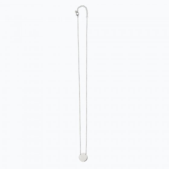 Halskette 925 Sterling Silber rhodiniert Plättchen Boho 