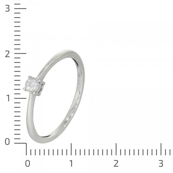 Ring 585/- Weißgold Brillant 0,066ct. 