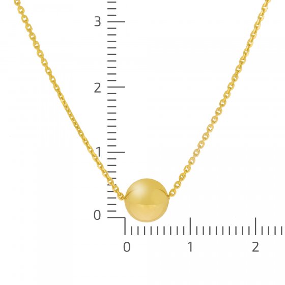 Halskette Gold 375 Kugel 45/42cm 