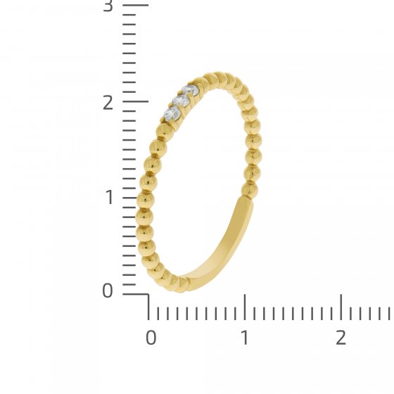 Ring Gold 375 mit Zirkonia weiß 