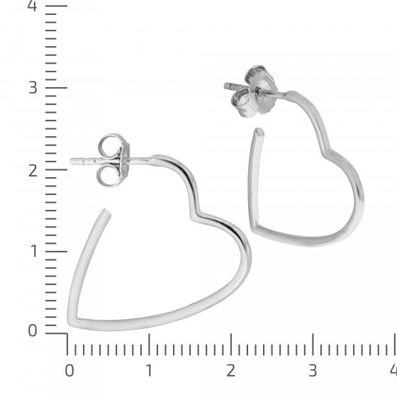 Steck Creolen 925/- Sterling Silber rhodiniert 