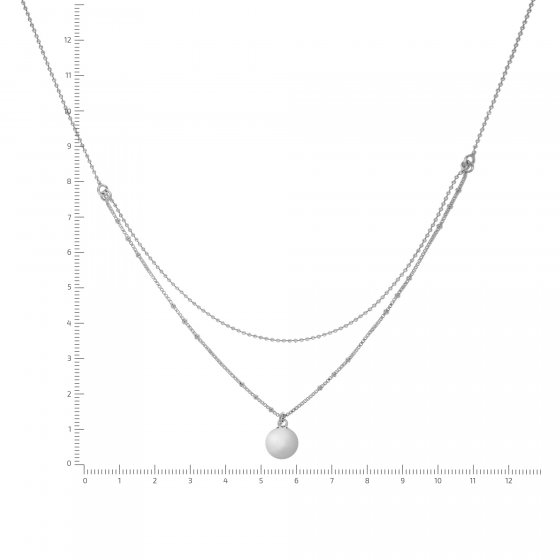 Halskette Silber 925 zweireihig 38+5cm lang 