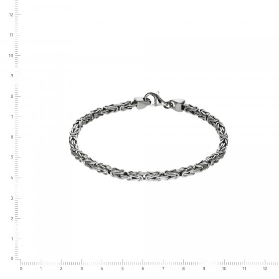 Armband Silber 925 poliert Königskette 3mm breit 