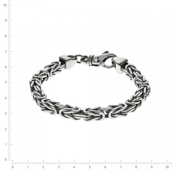 Armband Silber 925 poliert Königskette 6mm breit 