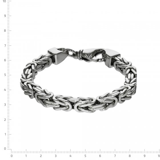 Armband Silber 925 poliert Königskette 7mm breit 