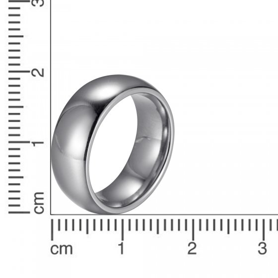 Ring Edelstahl glanz poliert 8mm breit 