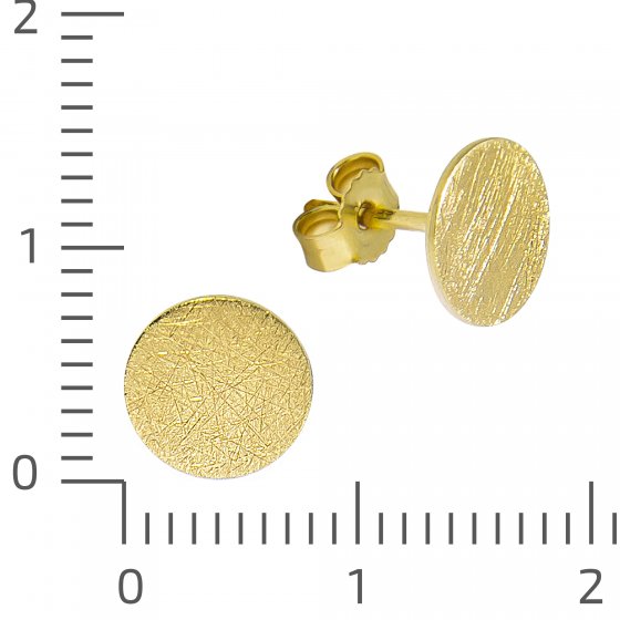 Ohrringe Gold 375 Coin-Motiv 