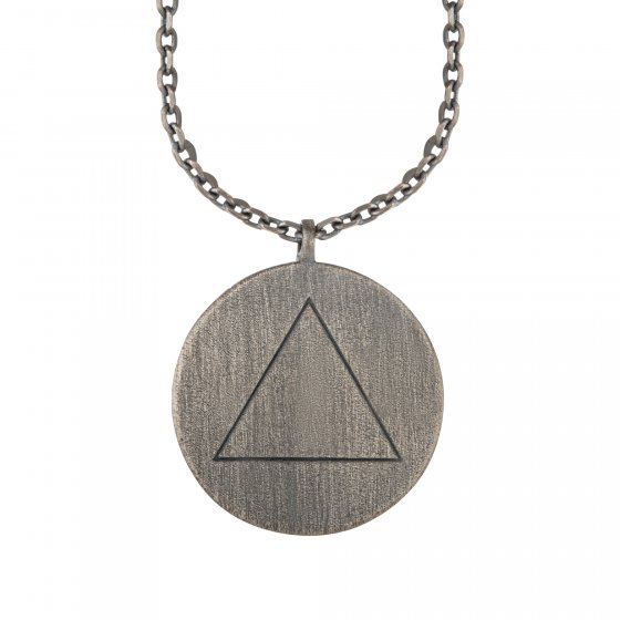 Halskette Element Feuer 925/- Sterling Silber oxidiert 