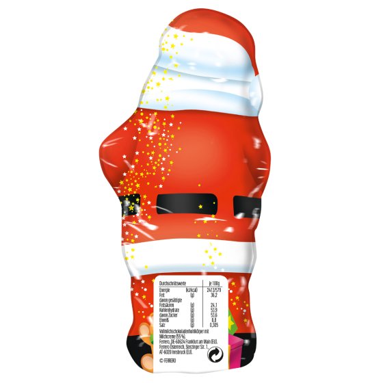 Kinder Schokolade Weihnachtsmann Hohlfigur aus Vollmilch 110g 