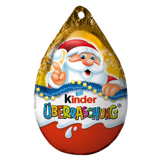 Kinder Überraschung süßer Ei Anhänger für Weihnachtsbaum 20g 