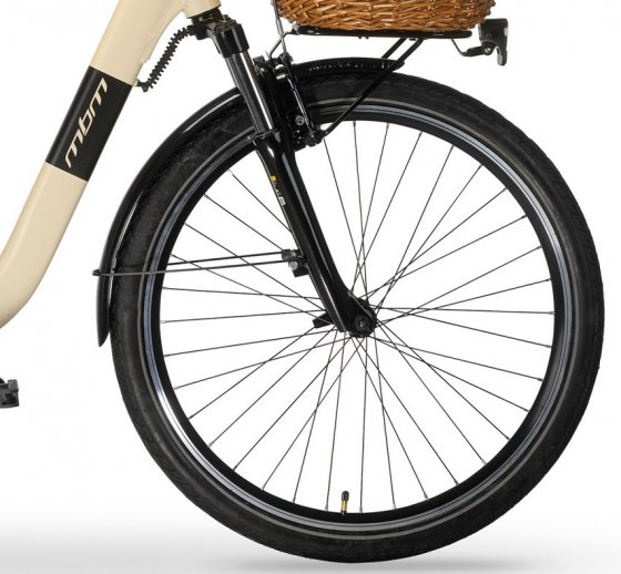 Elektro-Citybike RHEA  24 Zoll, creme 