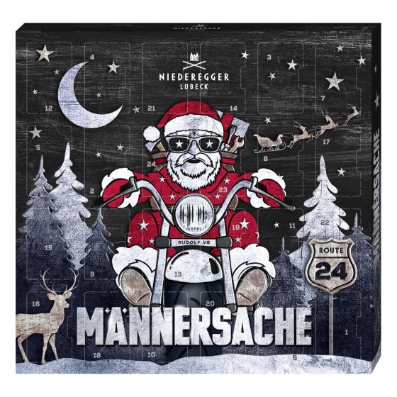 Niederegger Männersache Mini Adventskalender Marzipan Pralinen 168g 