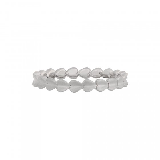 Ring 925/- Sterling Silber rhodiniert Herz Stacking 