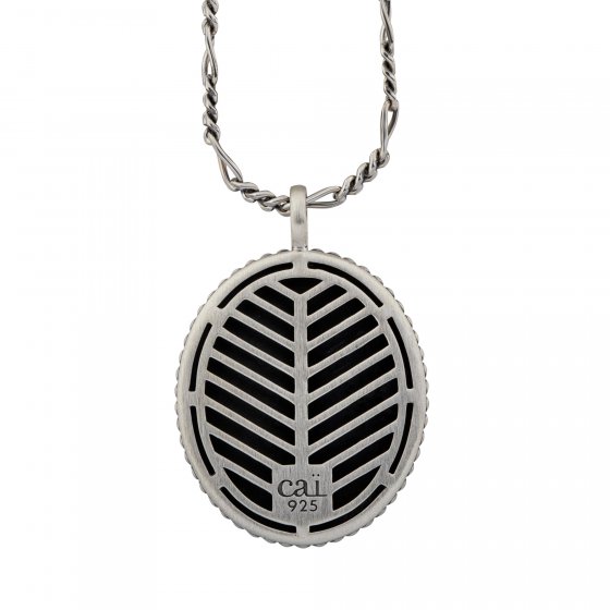 Anhänger mit Kette 925/- Silber satiniert oxidiert Champion Wappen 