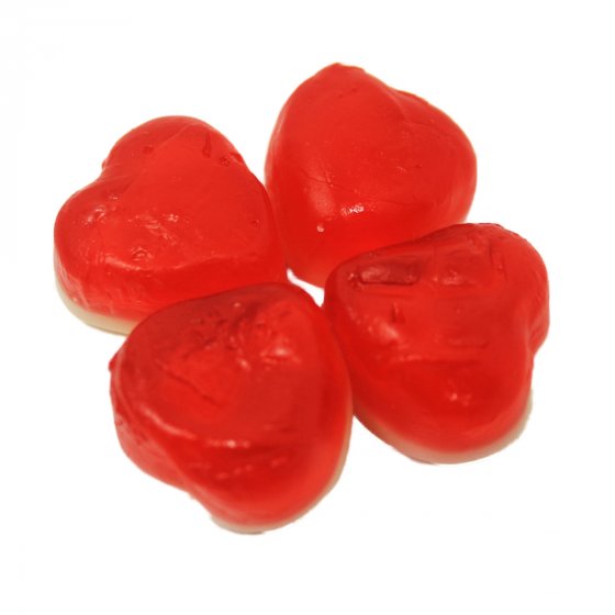 Fruchtgummi Erdbeerherzen mit süßer Sahne Creme Füllung 175g
