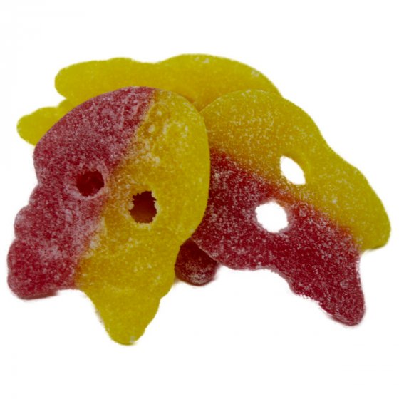 Totenköpfe Saure XL Sour Fruit Skulls Mix zweifarbig sauer 175g 