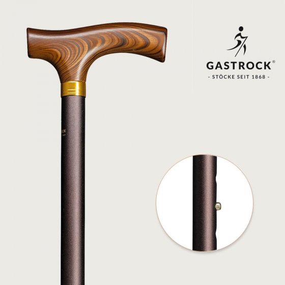 Gehstock „Leichtmetall-Derby” Schwarz