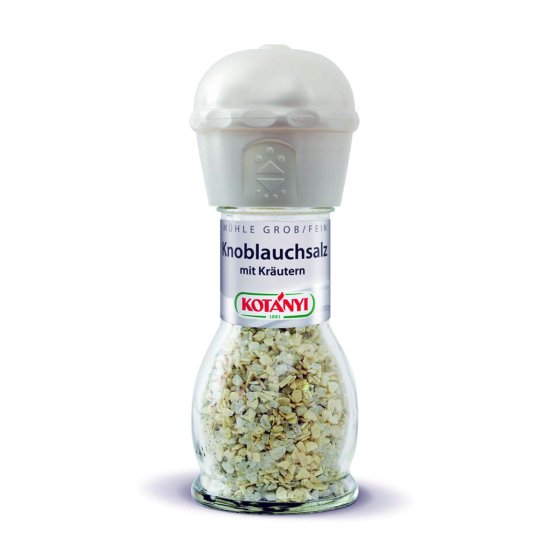 Kotanyi Knoblauch Meersalz Kräuter in einer Gewürzmühle 50g 10er Pack 