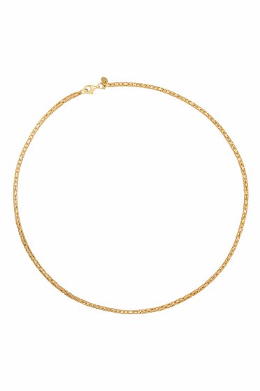 Collier 925 Silber vergoldet Königskette diamantiert 