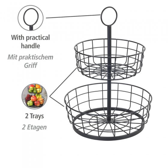 Multi-Korb-Etagere, 2 Etagen