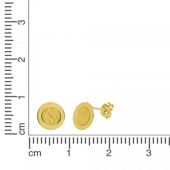 Ohrringe Silber 925 vergoldet Motiv Münze 