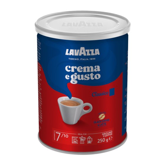Lavazza Crema e Gusto Classico gemahlener Kaffee 250g 4er Pack 