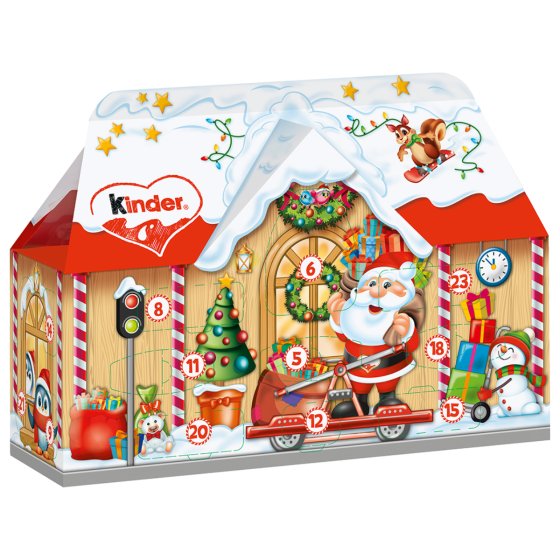 Kinder Adventskalender 3D Haus mit 24 kinder Schokoladen 234g 