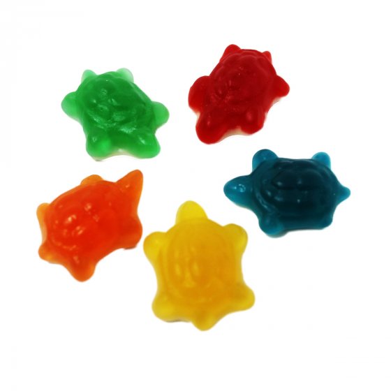 Fruchtgummi Schildkröten bunt fruchtig mit Schaumzuckerboden 1000g