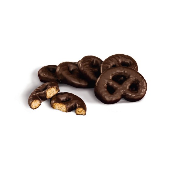 Bahlsen saftige braune Lebkuchen Brezeln mit Überzug Edelherb 250g 