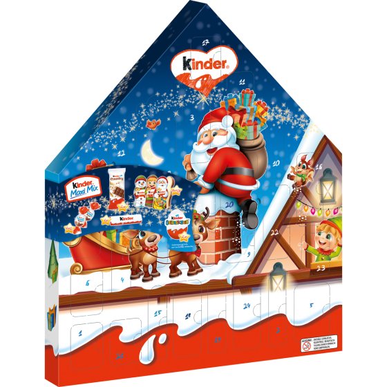 Ferrero Kinder Maxi Mix Adventskalender 24 Kreationen 351g 1er Pack 