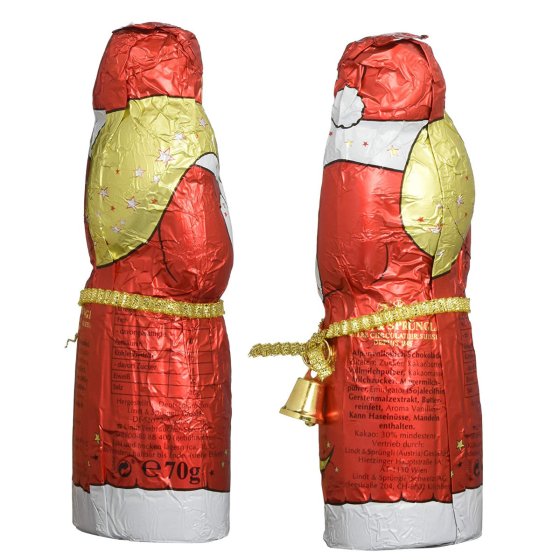Lindt Weihnachtsmann Hohlfigur aus feinster Alpenvollmilch 70g 