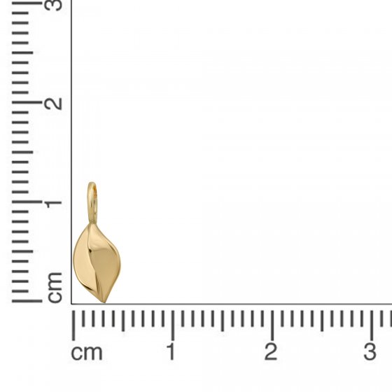 Anhänger 585 Gold mit Blatt-Motiv 