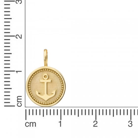 Anhänger Gold 375 mit Anker-Motiv 