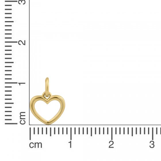 Anhänger Gold 375 Herz-Motiv 