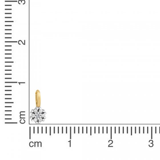 Anhänger 585 Gold mit Brillant 0,006ct. 