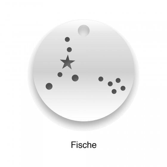 Halskette Silber 925 Sternzeichen Fische 