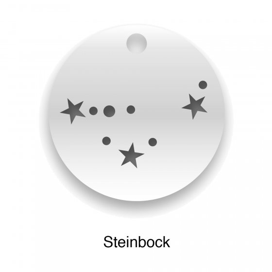 Armband 925 Sterling Silber Glänzend 19cm Steinbock 