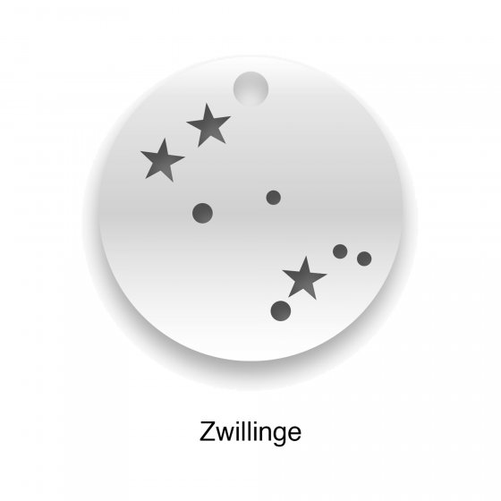 Armband 925 Sterling Silber Glänzend 19cm Zwilling 