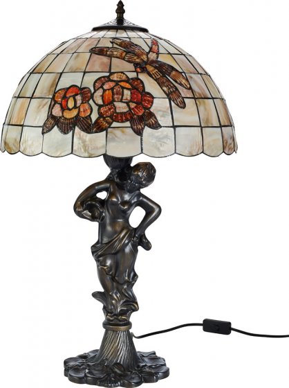 Perlmutt-Lampe im Tiffany-Stil 
