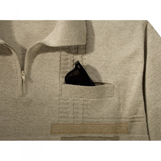 Melange-Polo-Sweater