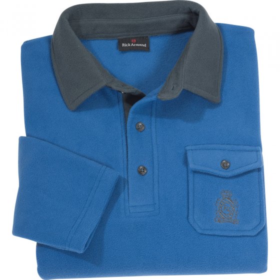 Microfleece-Poloshirt 2er-Pack XXL | Anthrazit#Royal