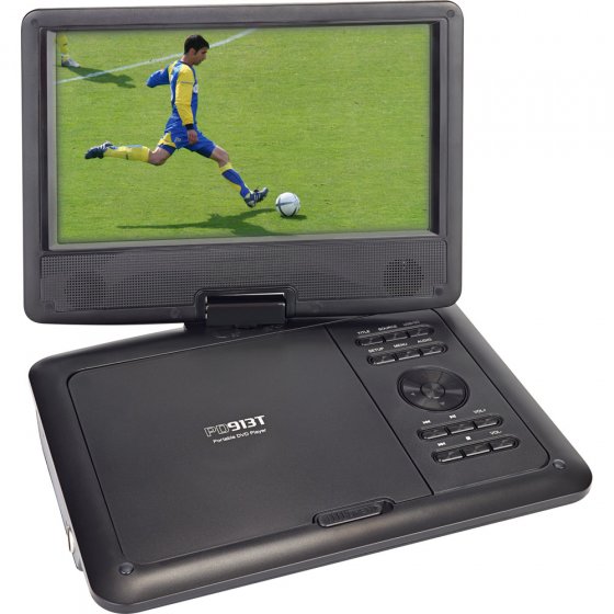Tragbarer DVD-Player mit DVB-T-Fernsehempfang 