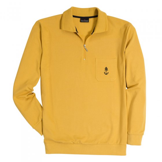 Polo-Langarmshirt,camel,3XL 