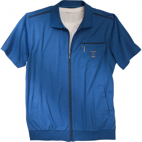 Polo-Shirt m. Reißve.,blau,M M | Blau