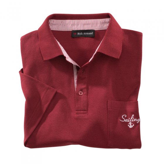 Maritimes Polo-Shirt,rot,M M | Rot