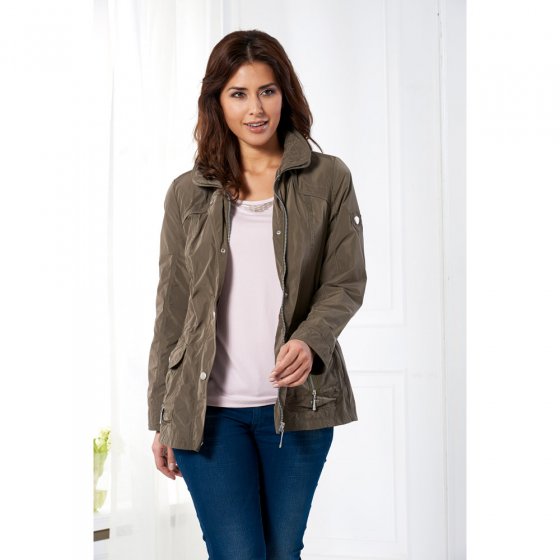 Allwetterjacke mit Kapuze,42 42 | Khaki