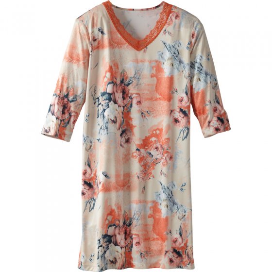 Nacht-Shirt,Microf.,apricot,S S | Apricot